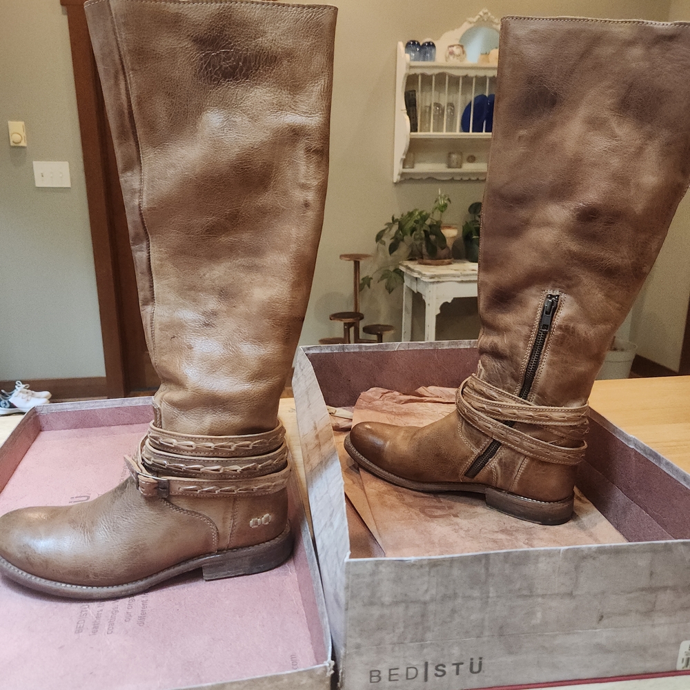 Bed|Stu Women's Eva Brown Leather Boots